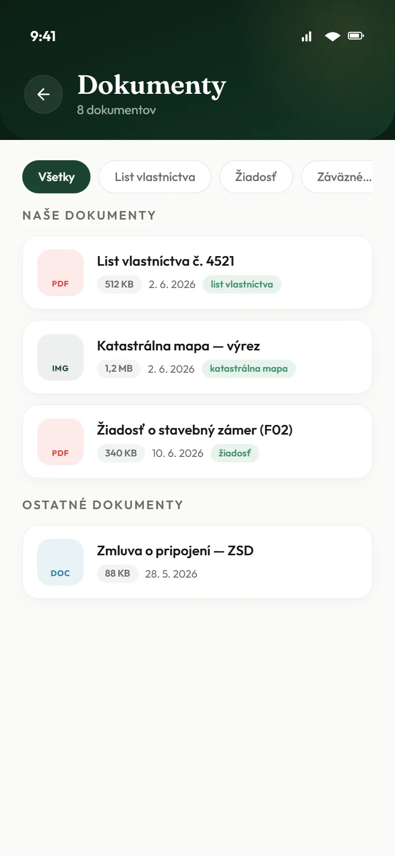 Organizácia stavebných dokumentov